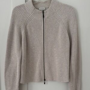 Kinross Zip Front Cardigan Sweater Size M